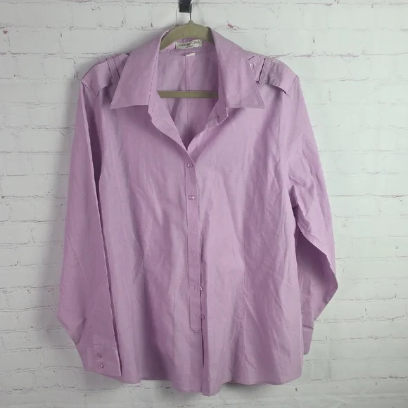Light Purple Button-Up Shirt - Picture 1 of 5
